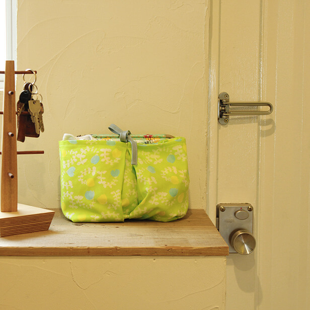 パタンパタンと折りたたんで縫うだけ のバックインバッグの作り方 Nunocoto